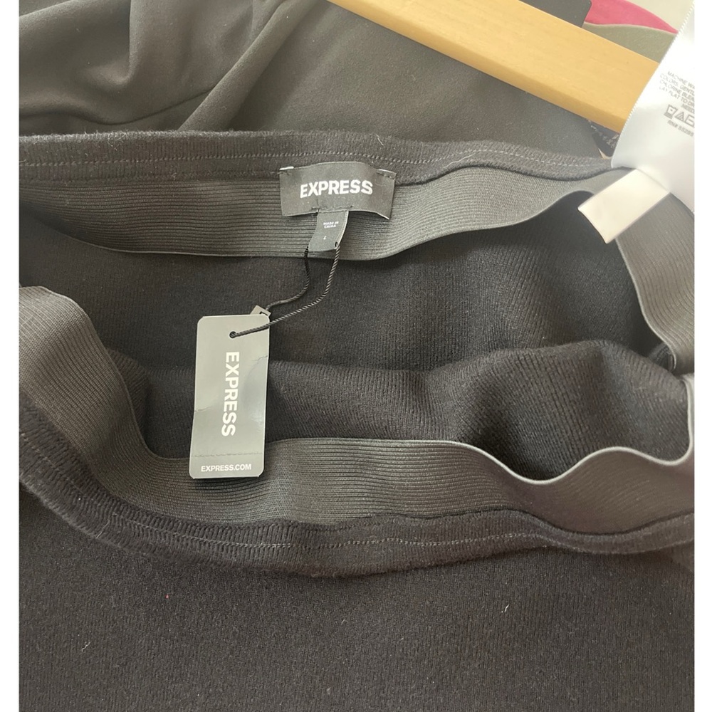 Express Black Sweater Pencil Skirt - Picture 7 of 7